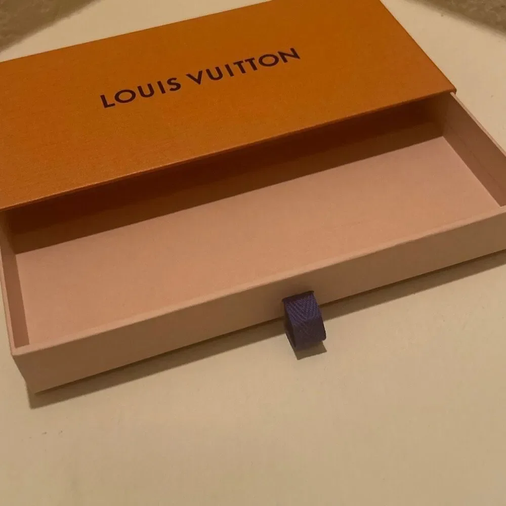Louis Vuitton Drawer Gift Box With Leather Pull Tab Yellow Luxury Storage Decor